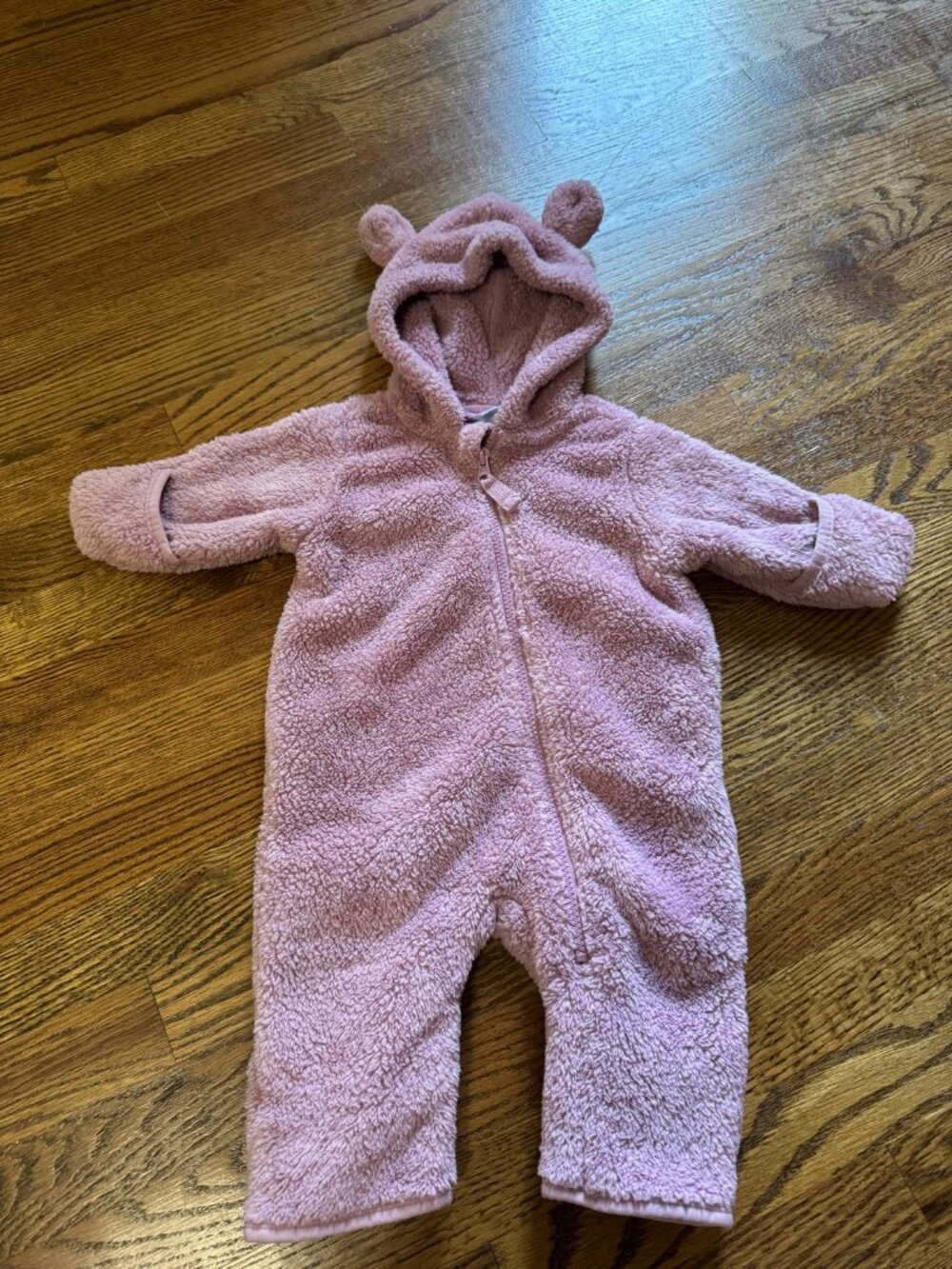 Hanna Andersson Sherpa Bear-Ear Bunting | 3-6M